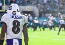 Lamar Jackson preparing for the game