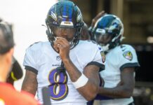Why the football world is stunned by the latest Jesse Minter update on Lamar Jackson Lamar Jackson before the game