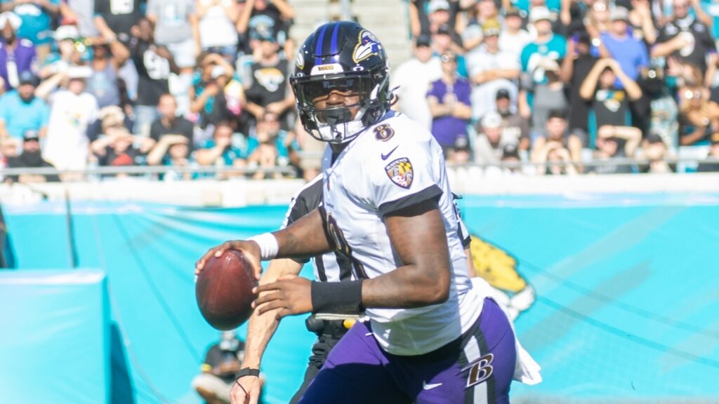 Lamar Jackson in action