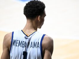 Victor Wembanyama during the French championship.