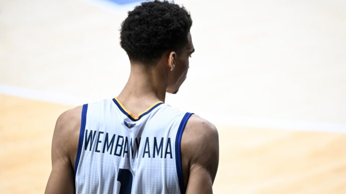 Victor Wembanyama during the French championship.
