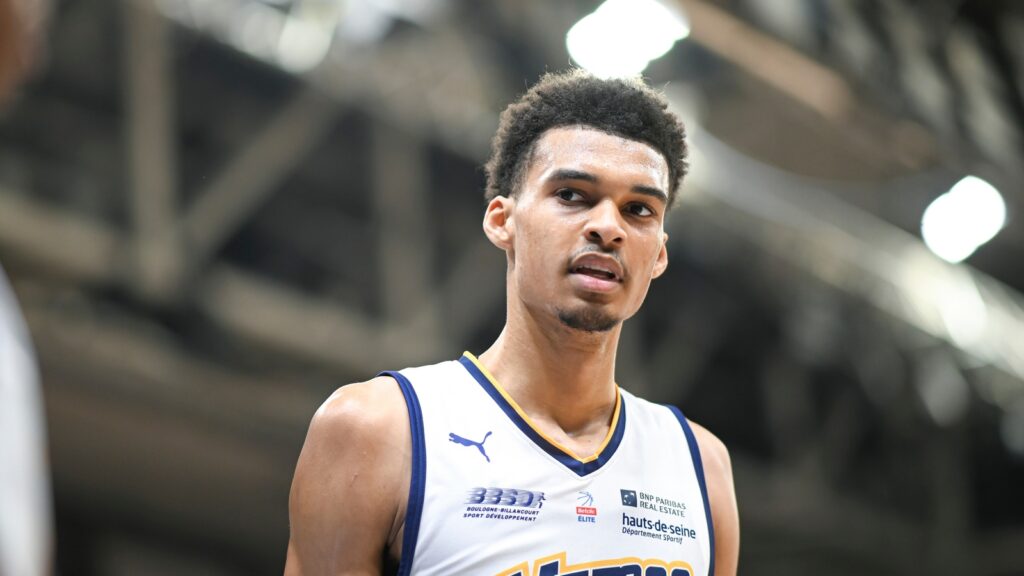 Victor Wembanyama during the French championship, Betclic elite basketball match