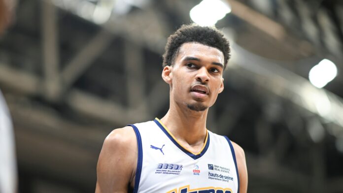 Victor Wembanyama during the French championship, Betclic elite basketball match