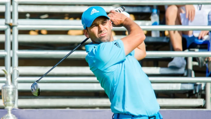 Sergio Garcia playing at Thailand Golf Championship 2014.