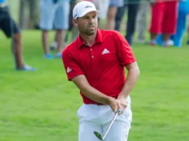 Sergio Garcia hitting a shot at Thailand Golf Championship.