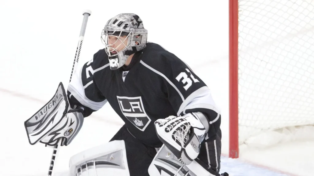 Jonathan Quick during the NHL game.