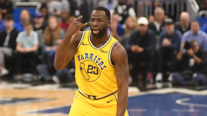 Draymond Green celebrating during the game.