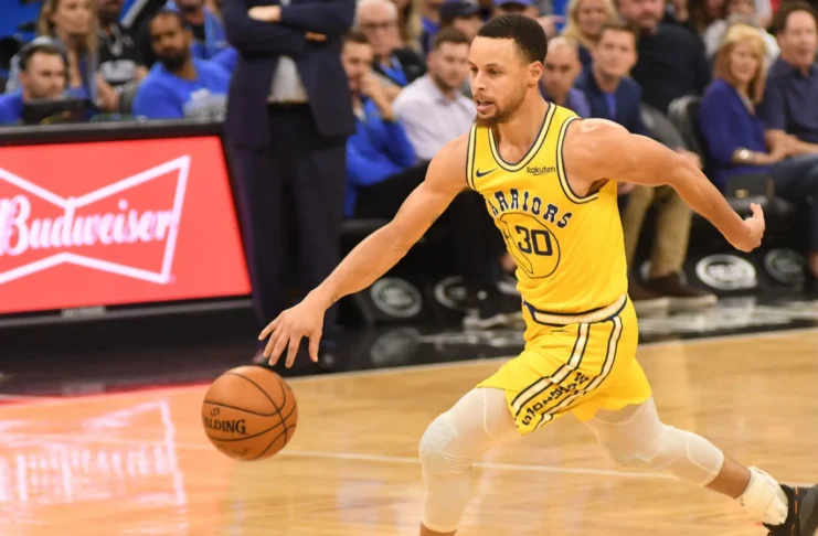 Stephen Curry in action during a basketball game