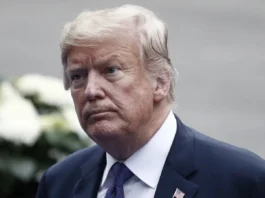 US President Donald Trump at an event