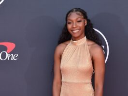 Angel Reese arrives for the 2023 ESPY Awards