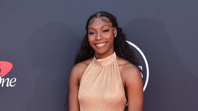 Angel Reese at an event