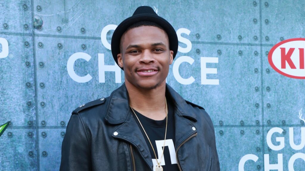 Russell Westbrook at an event.