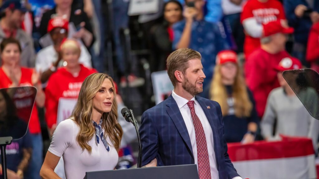 Lara Trump and Eric Trump at an event.