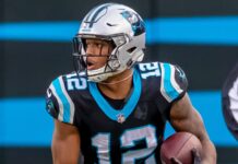 Bears want $855M from taxpayers after promising stadium would cost Illinois ‘nothing’ DJ MOORE (12) plays against the visiting Seattle Seahawks at Bank Of America Stadium.