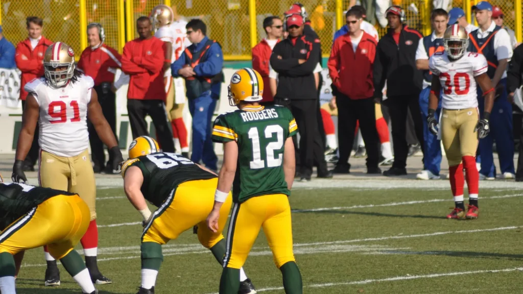 Aaron Rodger of the Green Bay Packers