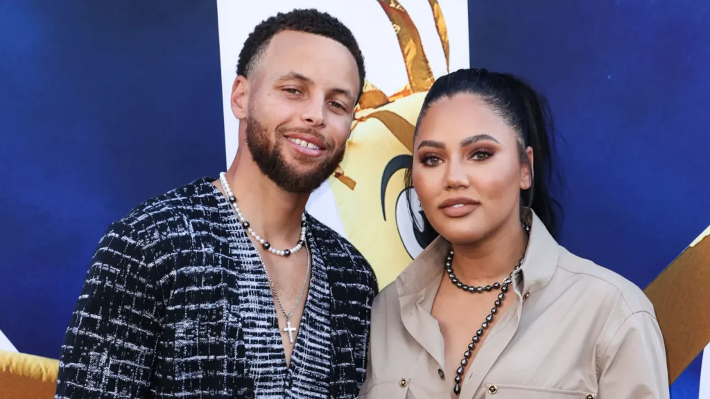 Stephen Curry and Ayesha Curry at an event