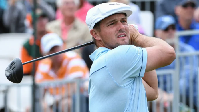 Bryson DeChambeau competing during the 2020 Arnold Palmer Invitational Final Round at Bay Hill Club in Orlando, Florida.