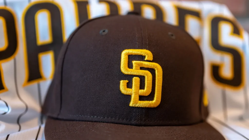 San Diego Padres baseball hat and team jersey