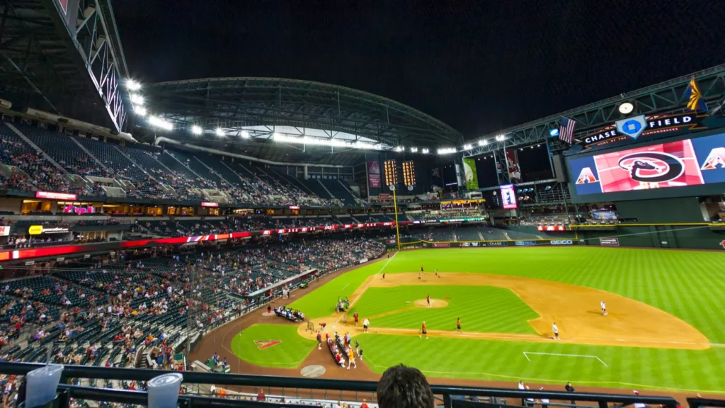 Football game Arizona Diamondbacks versus Oakland Athletics