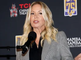 Jeanie Buss at Koby Bryant hand and footprint ceremony held at the TCL Chinese Theater in Hollywood USA in 2023.