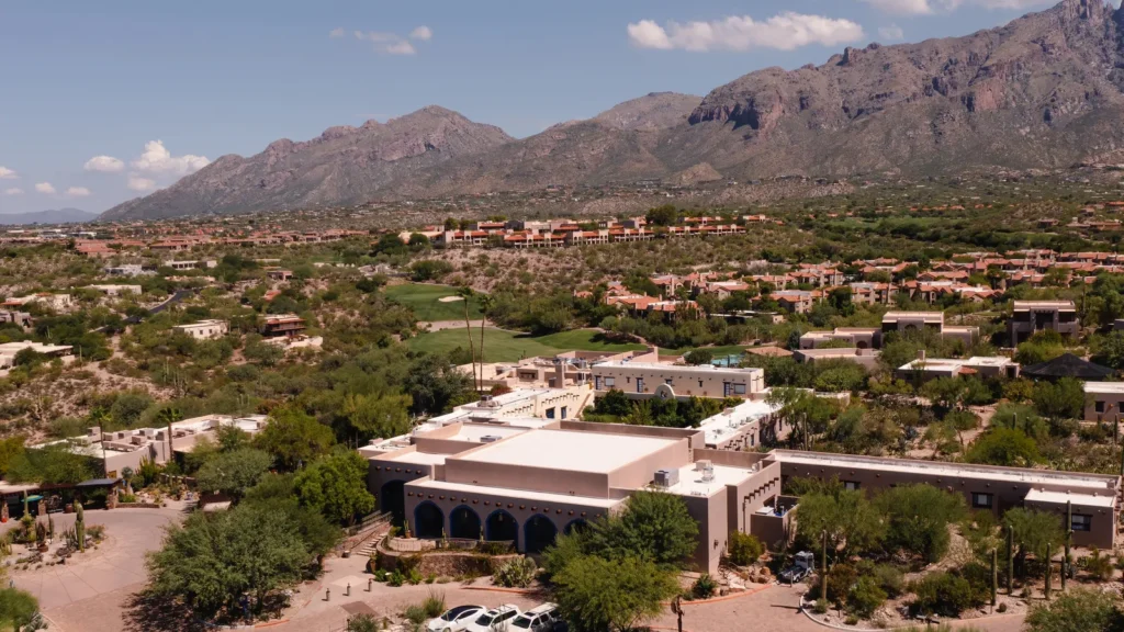 July 28 2022 Tucson Arizona Hacienda del Sol resort in Tucson Arizona Catalina mountains in distance