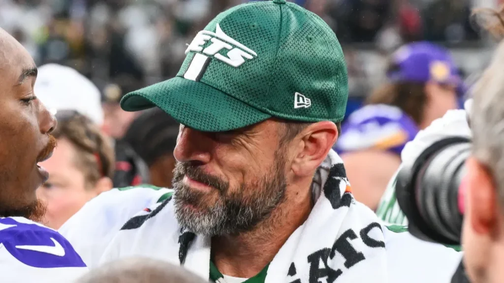 Aaron Rodgers at the end of a game