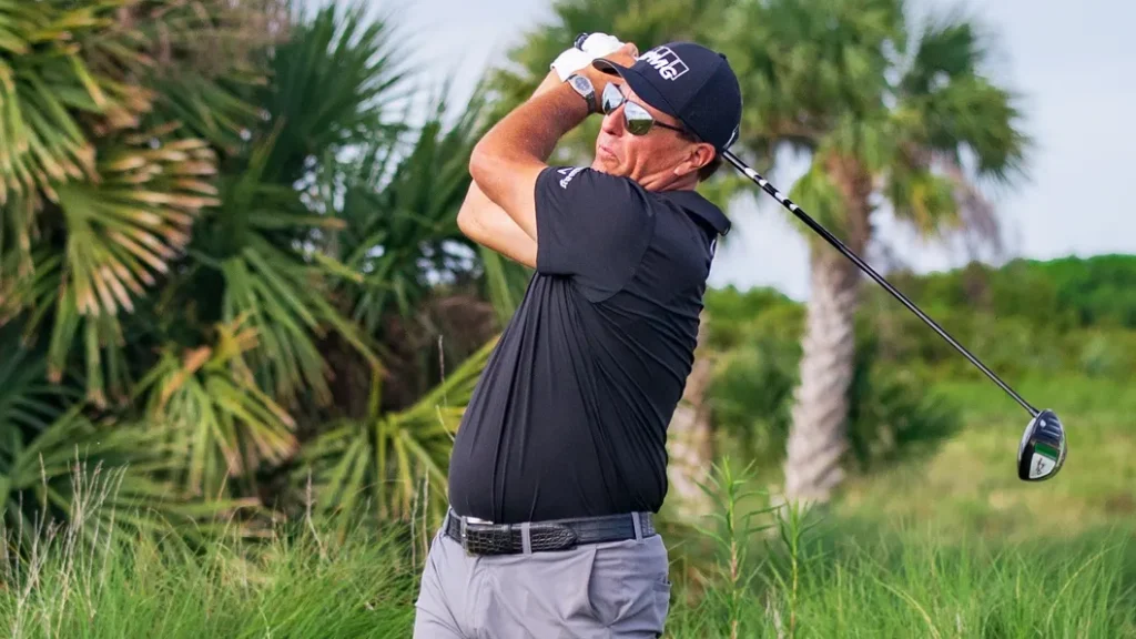 Phil Michelson as he prepares to play in the 2021 PGA Championship
