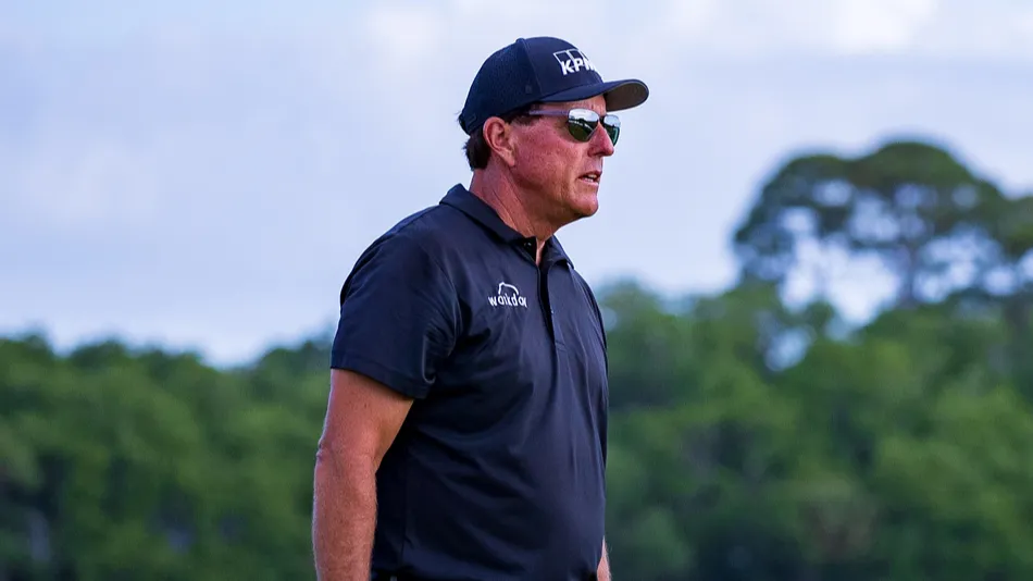 Phil Michelson as he prepares to play in the 2021 PGA Championship