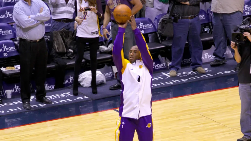 Kobe Bryant in the game against New Jersey Nets