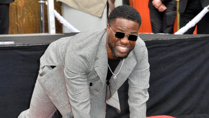Kevin Hart at the handprint footprint ceremony Kevin Hart at the handprint footprint ceremony.