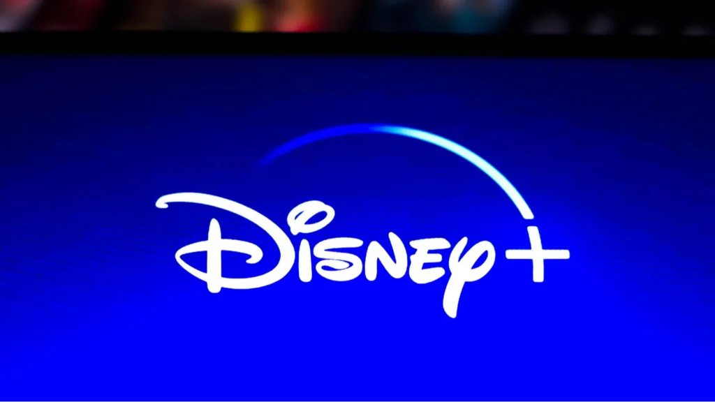 Disney Plus logo displayed on a smartphone screen.