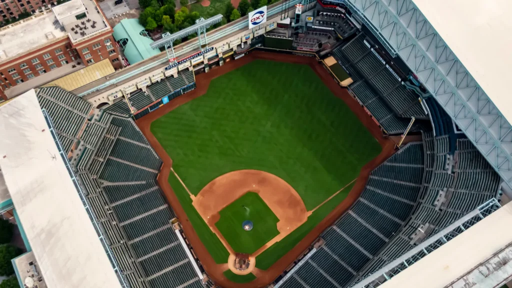 Minute Maid Park a ballpark in Downtown Houston Texas as the home stadium of the Houston Astros