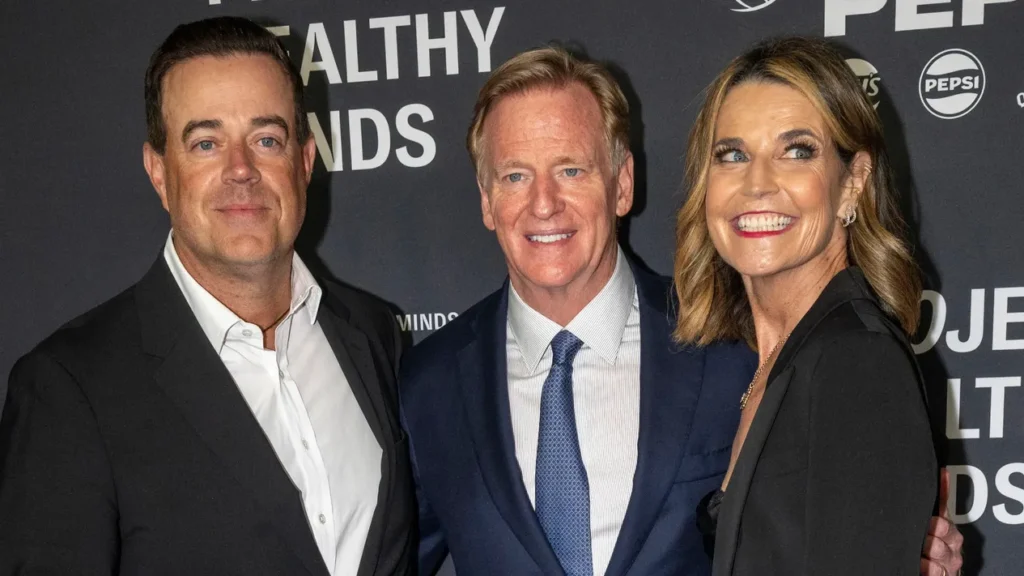 Roger Goodell and Savannah Guthrie attend the Project Healthy Minds