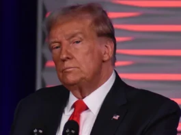 Donald Trump during a press conference.