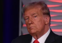 Donald Trump during a press conference