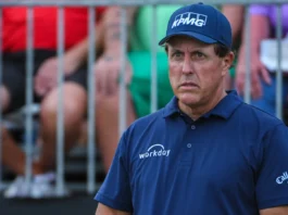 Phil Mickelson faces new questions as another chapter begins off the course Phil Mickelson during a golf tournament.
