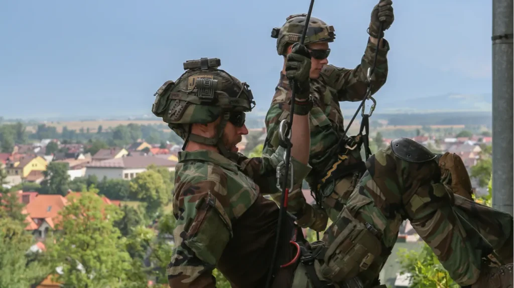 Navy seals during training
