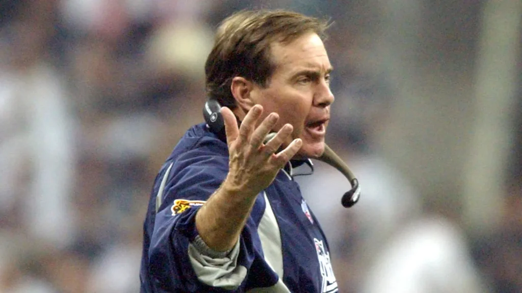 Bill Belichick on the field