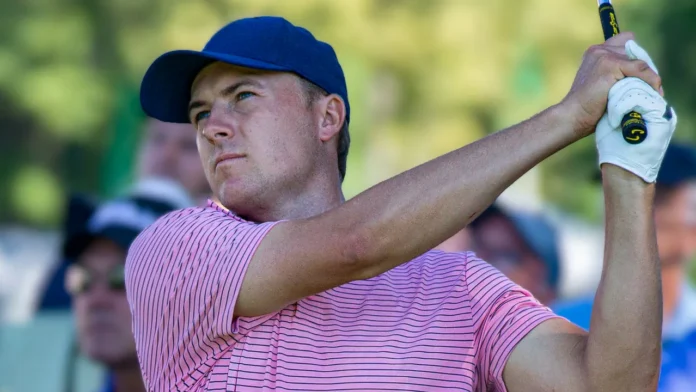 SPRINGFIELD NJ USA July 26 2016Masters champion Jordan Spieth hits a shot as he plays in the 2016 PGA Championship Jordan Spieth hits a shot