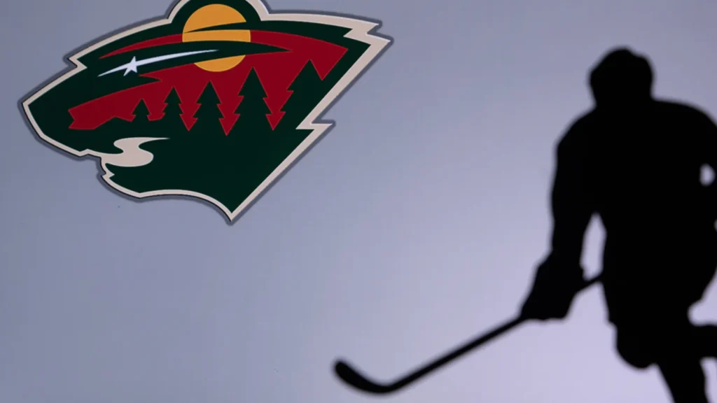 Minnesota Wild Concept photo silhouette of professional NHL hockey player