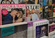 Andy Reid outlines one condition for attending Travis Kelce and Taylor Swift’s wedding WARSAW POLAND JANUARY 5 2026 A display shelf in a press store featuring pop culture music and gaming magazines Prominent covers include special editions dedicated to Taylor Swift and Travis Kelce Tate McRae and gaming titles like Game Boy X