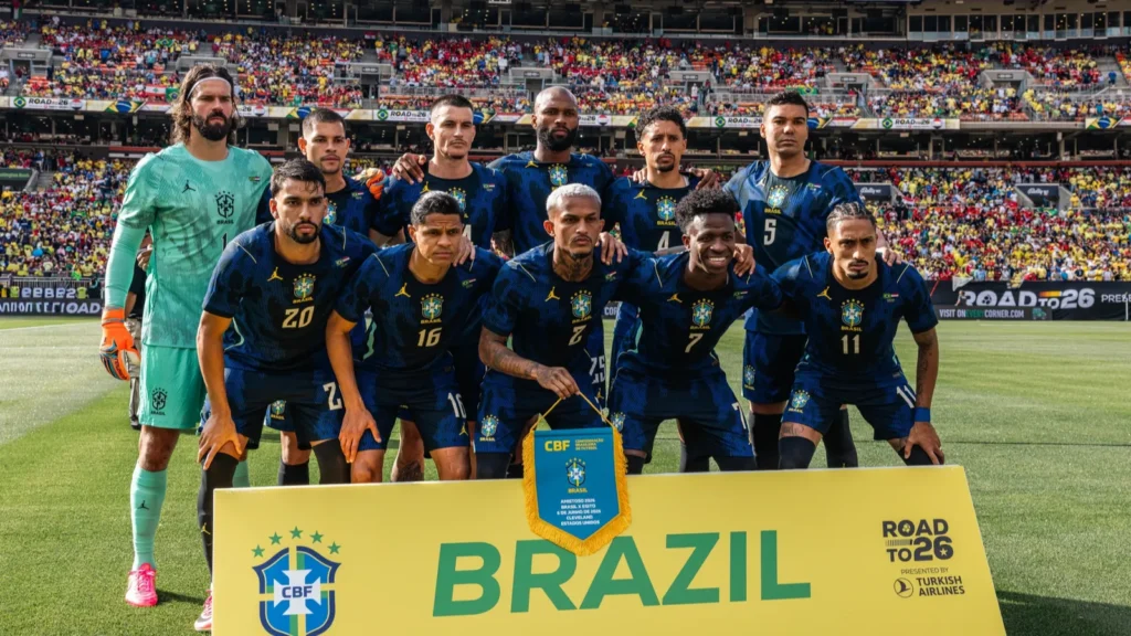 Brazil team before a match