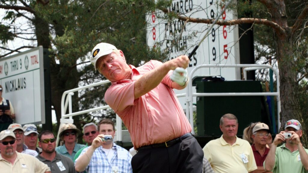 Jack Nicklaus at the golf club