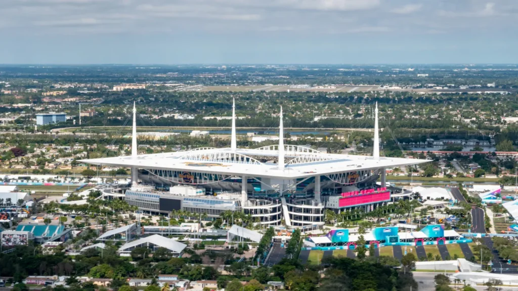 Aerial photo Miami Hard Rock stadium