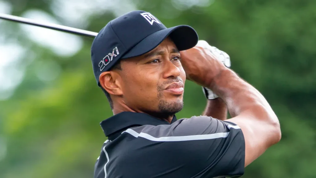 Tiger Woods in action