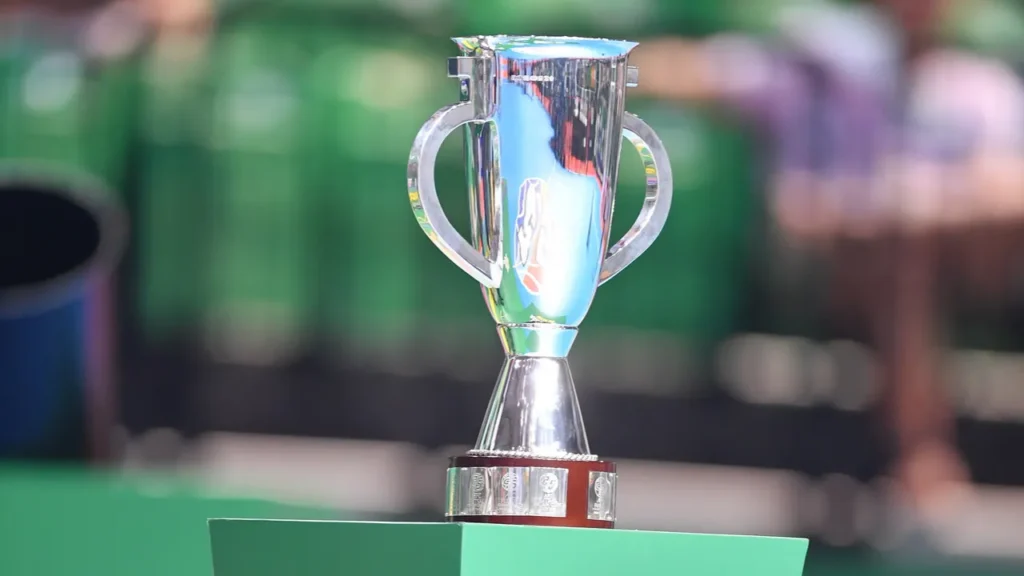 AFC trophy on display
