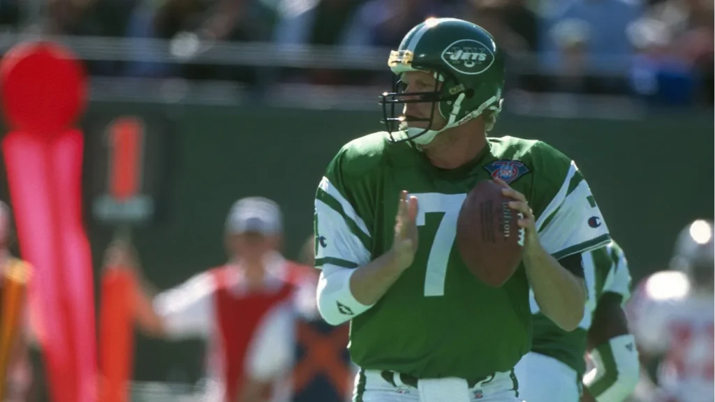 Boomer Esiason during his time in New York Jets