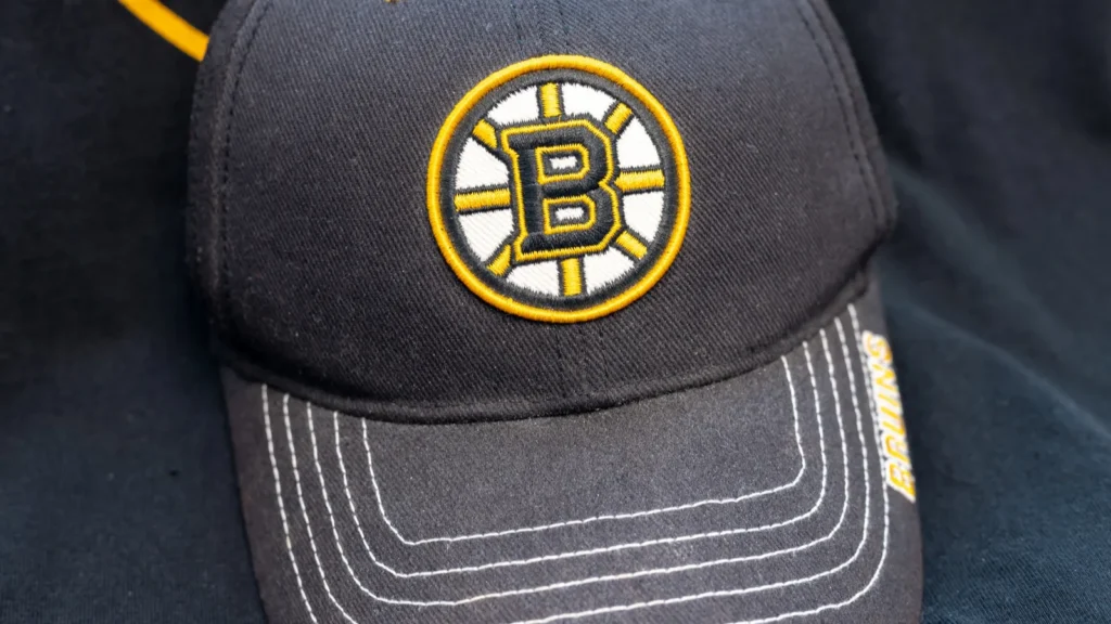 calgary alberta  september 7 2025 boston bruins logo on