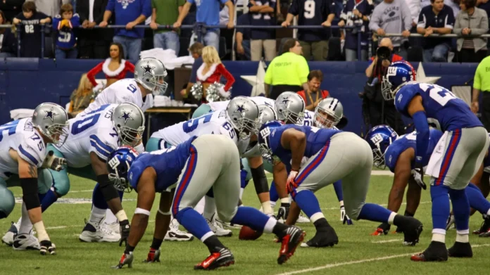 Dallas Cowboys line up