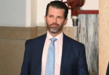 Eric Trump responds to accusations surrounding White House UFC event Eric Trump, son of Donald Trump, outside the court.